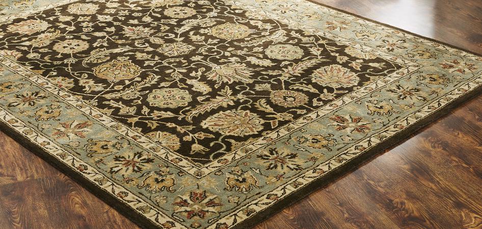 Hand Tufted Wool Brown Traditional India Rug 6' x 6'