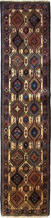 Hand Made Wool Rust Traditional Persian Rug 2'2" x 9'5"