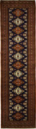 Hand Made Wool N. BLUE Traditional Persian Rug 3'5" x 12'2"