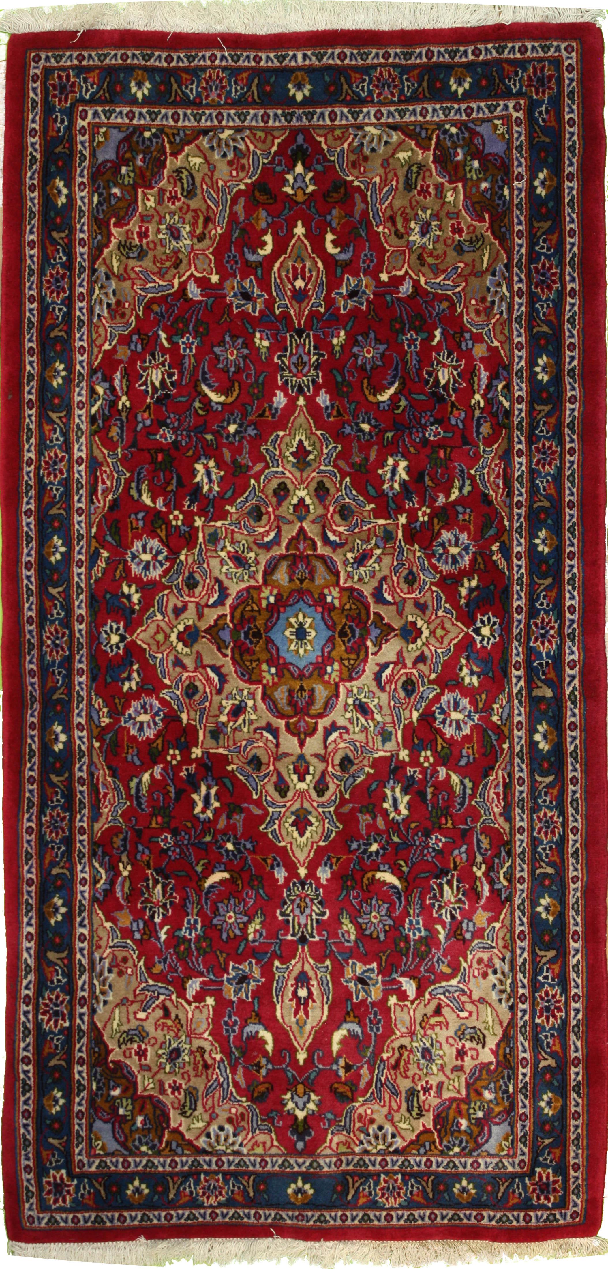 Hand Knotted Wool Red Traditional China Rug 3'4" x 6'5"