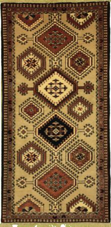 Hand Knotted Wool Beige Traditional Persian Rug 2' x 5'