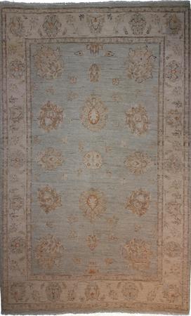Hand Knotted Wool Grey Traditional Pakistan Rug 4' x 5'11"