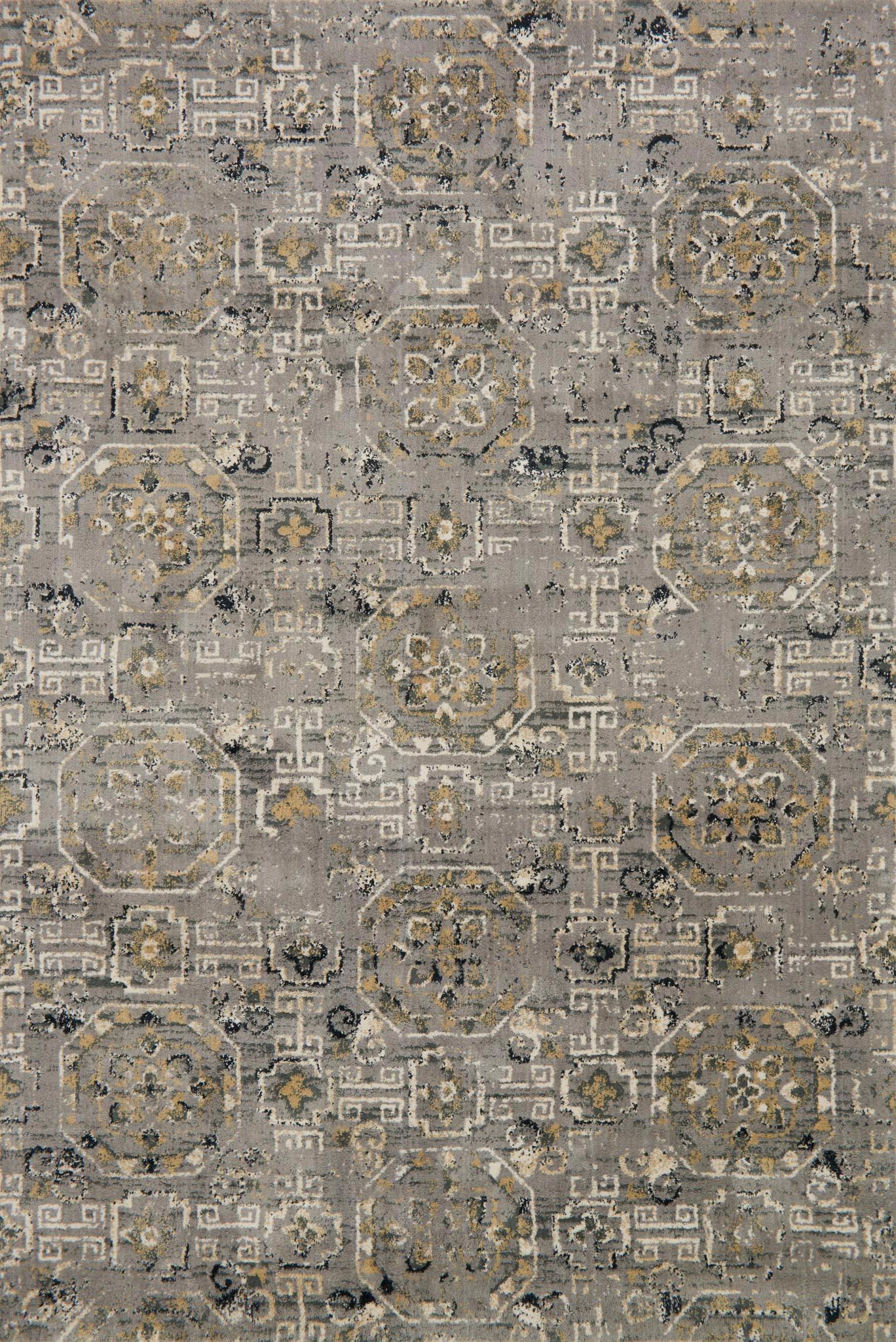 Machine Made Synthetic Gray Transitional China Rug 7'10" x 10'10"