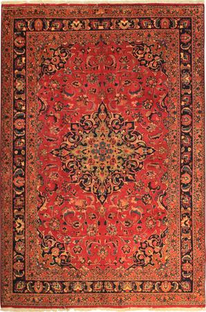 Hand Knotted Persian  Wool 6'5" x 9'5" Red