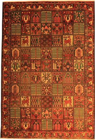Hand Knotted Persian  Wool 6'10" x 10' Red