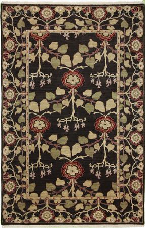 Hand Knotted India OTO-10 Wool 7' x 11' Brown