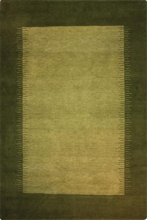 Hand Knotted India AMRITSAR/110877 Wool 5'10" x 8'11" Green