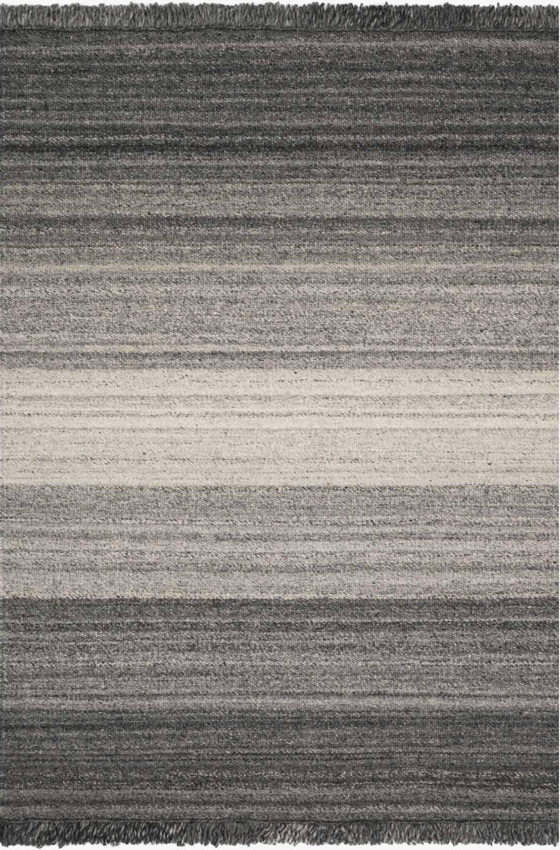 Hand Made Wool Grey Contemporary > Solid/Tone on Tone India Rug 7'9" x 9'9"