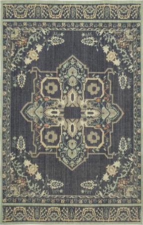 Machine Made Synthetic Indigo Traditional USA Rug 7'6" x 10'6"