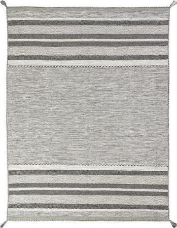 Hand Made Cotton Gray Contemporary India Rug 8'6" x 11'6"