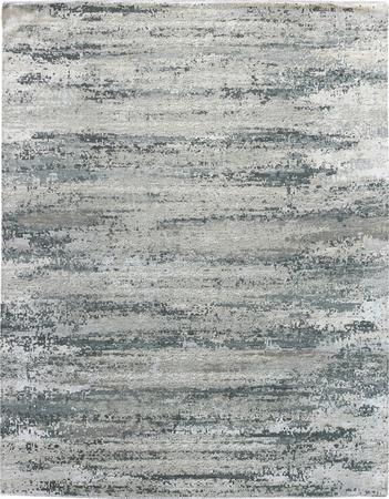 Hand Knotted India Wool Modern Grey Rug 13' x 18'4"