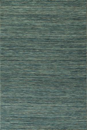 Hand Made Wool Turquoise Solid/Tone on Tone India Rug 8' x 10'