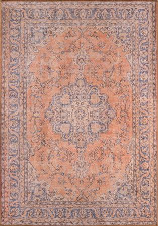 Machine Made Synthetic Orange Traditional Turkey Rug 5' x 7'6"