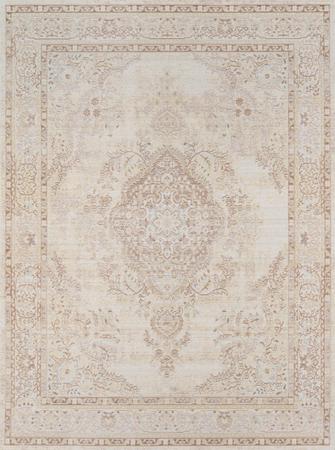 Machine Made Synthetic Ivory Traditional Turkey Rug 5'3" x 7'3"