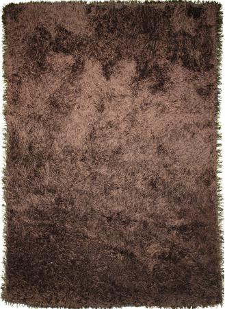 Hand Knotted India Wool SHAG  brown dk Rug 9' x 12'