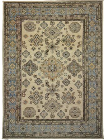 Hand Knotted Pakistan Wool Indo Ivory Rug 8'2