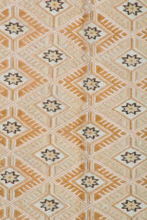 Flatweave/Raised Pile Pakistan Soumak-Pile Wool 100% 6'11" x 9'3" Gold