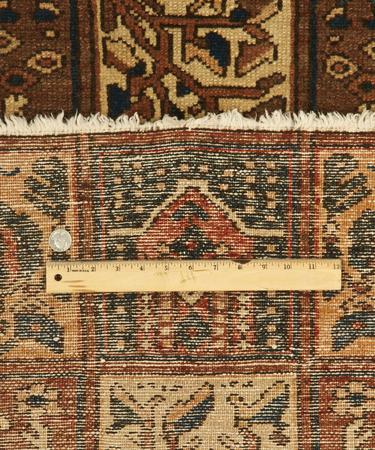 Hand Knotted Iran Bakhtiari Wool 100% 3'9" x 6'11" Multi
