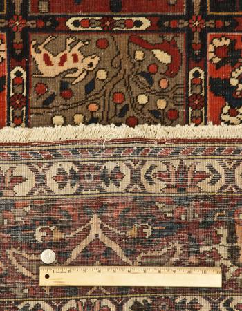 Hand Knotted Iran Bakhtiari Wool 100% 7'3" x 10'6" Multi