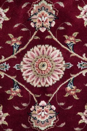 Hand Knotted China Tabriz Silk/Wool 9'9" x 13'9" Burgundy