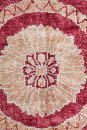 Hand Knotted India Oushak Wool 100% 7'8" x 7'11" Red