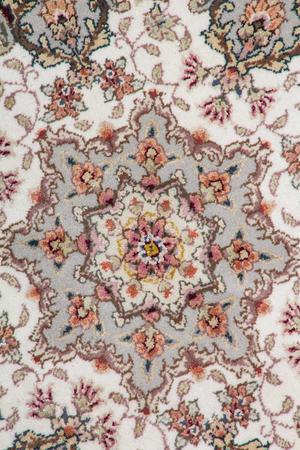 Hand Knotted China Tabriz Silk/Wool 8' x 8' Burgundy