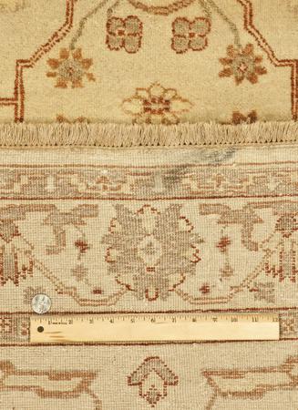 Hand Knotted India Oushak Wool 100% 4'4" x 6'7" Ivory