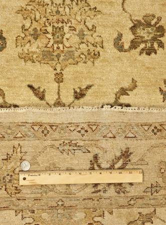 Hand Knotted India Gazni Wool 100% 4' x 6' Ivory
