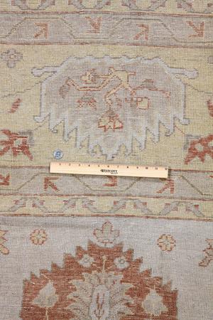 Hand Knotted India Oushak Silk/Wool 13'6" x 18' Beige