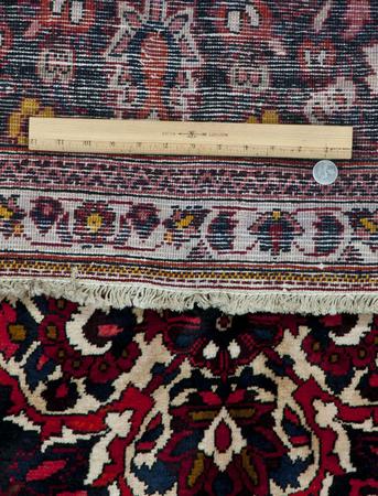 Hand Knotted Iran Bakhtiari Wool 100% 9'10" x 13' Red