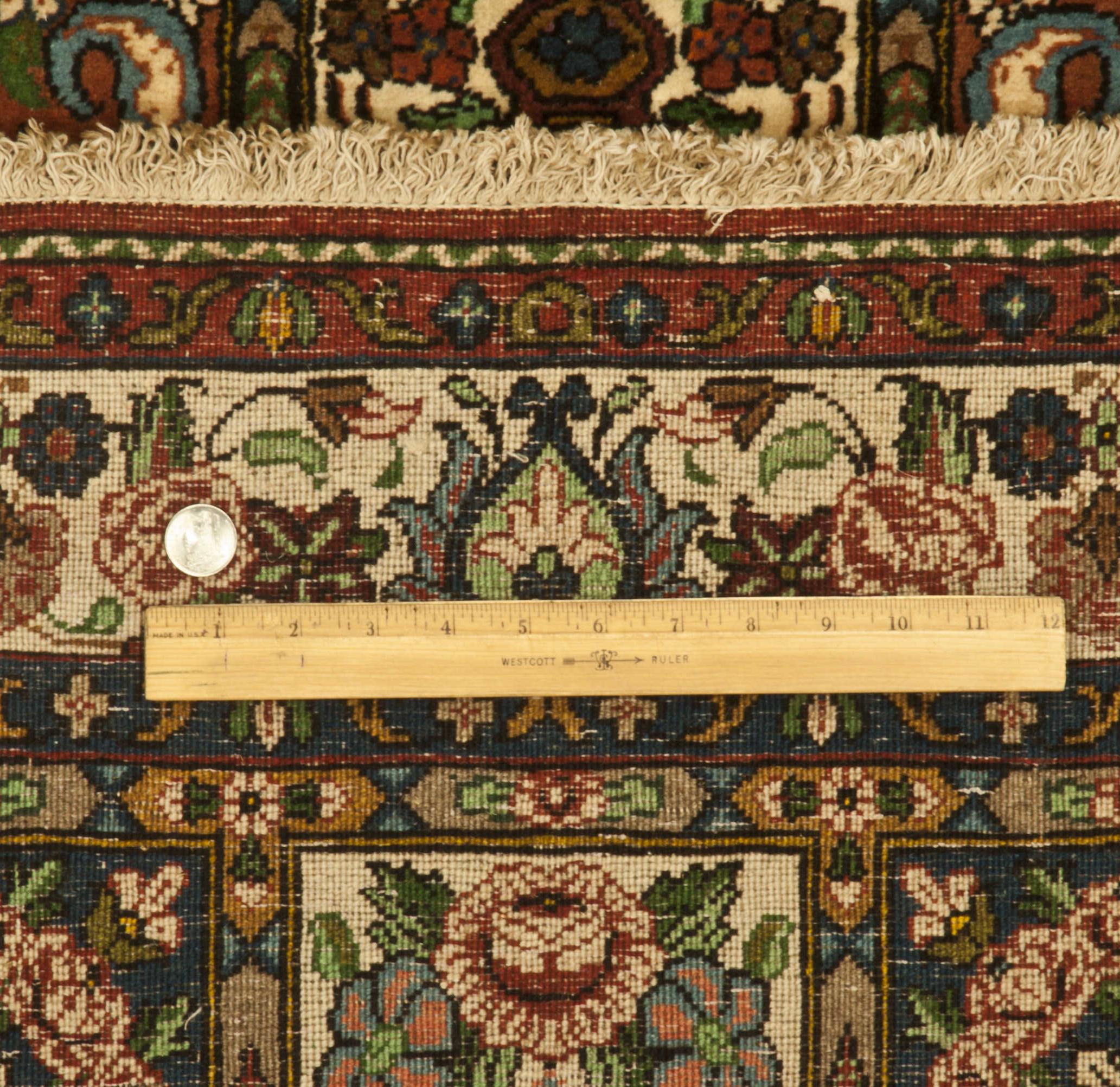 Hand Knotted Iran Bakhtiari Wool 100% 3'4" x 11'6" Multi