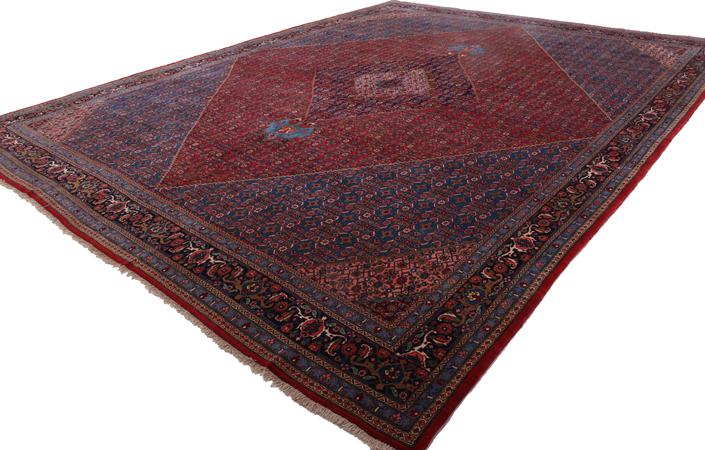 Hand Knotted Iran Bidjar Wool 100% 11' x 14'4" Red