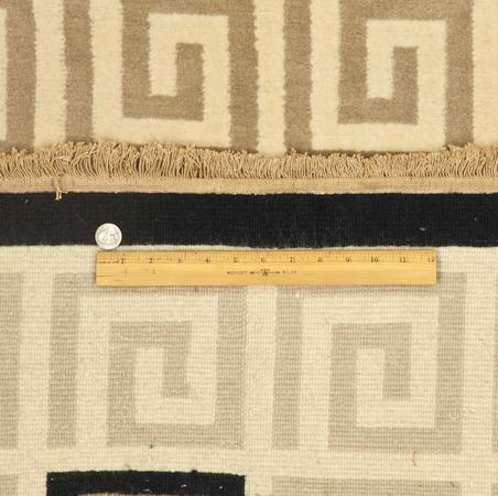 Hand Knotted India Contemporary 100% Wool 9'7" x 11'10" Beige/Tan