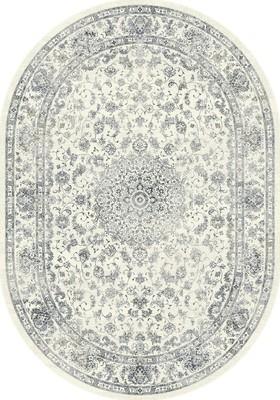 Dynamic Ancient Garden  57109 White-Ivory Oval 5'3" X 7'7"