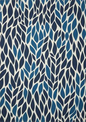 Nourison Home-Garden RS094 Blue-Navy Rectangle 4'4" X 6'3"