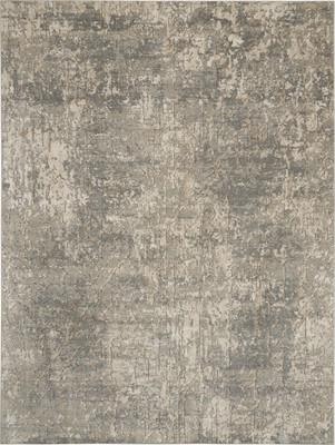 Nourison Quarry QUA03 Gray-Silver Rectangle 6'7