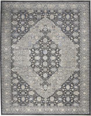 Nourison Starry Nights STN11 Gray/Silver 8'0"X10'0"